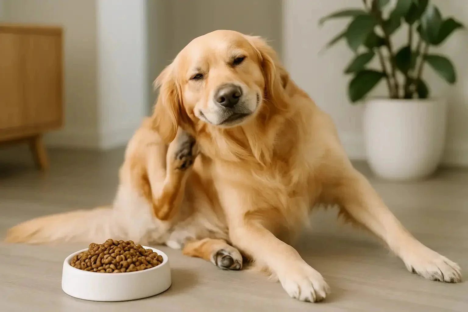 best dog food for itchy skin UK reduce scratching and support coat health