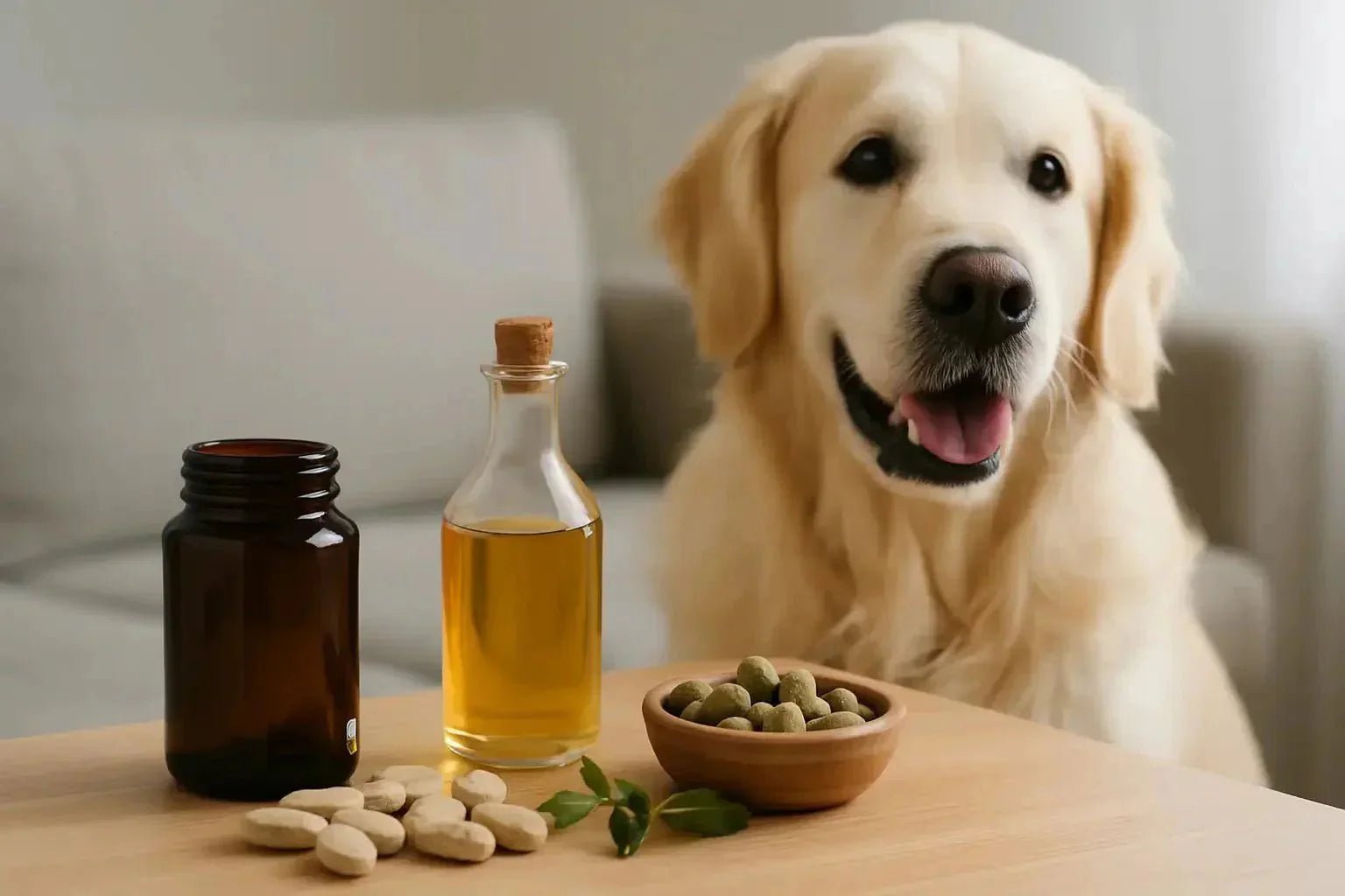 natural dog supplements UK powders for gut health skin coat and immunity