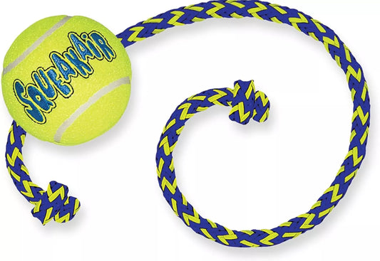KONG SqueakAir Ball with Rope