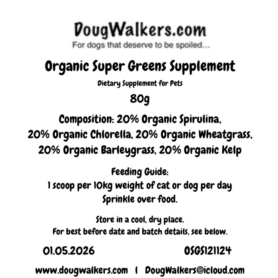 Organic Super Greens Supplement (80g)
