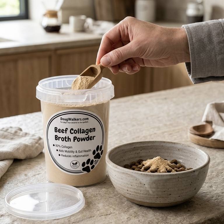Beef Collagen Broth Powder For Dogs UK | 80% Collagen Support - Doug Walkers