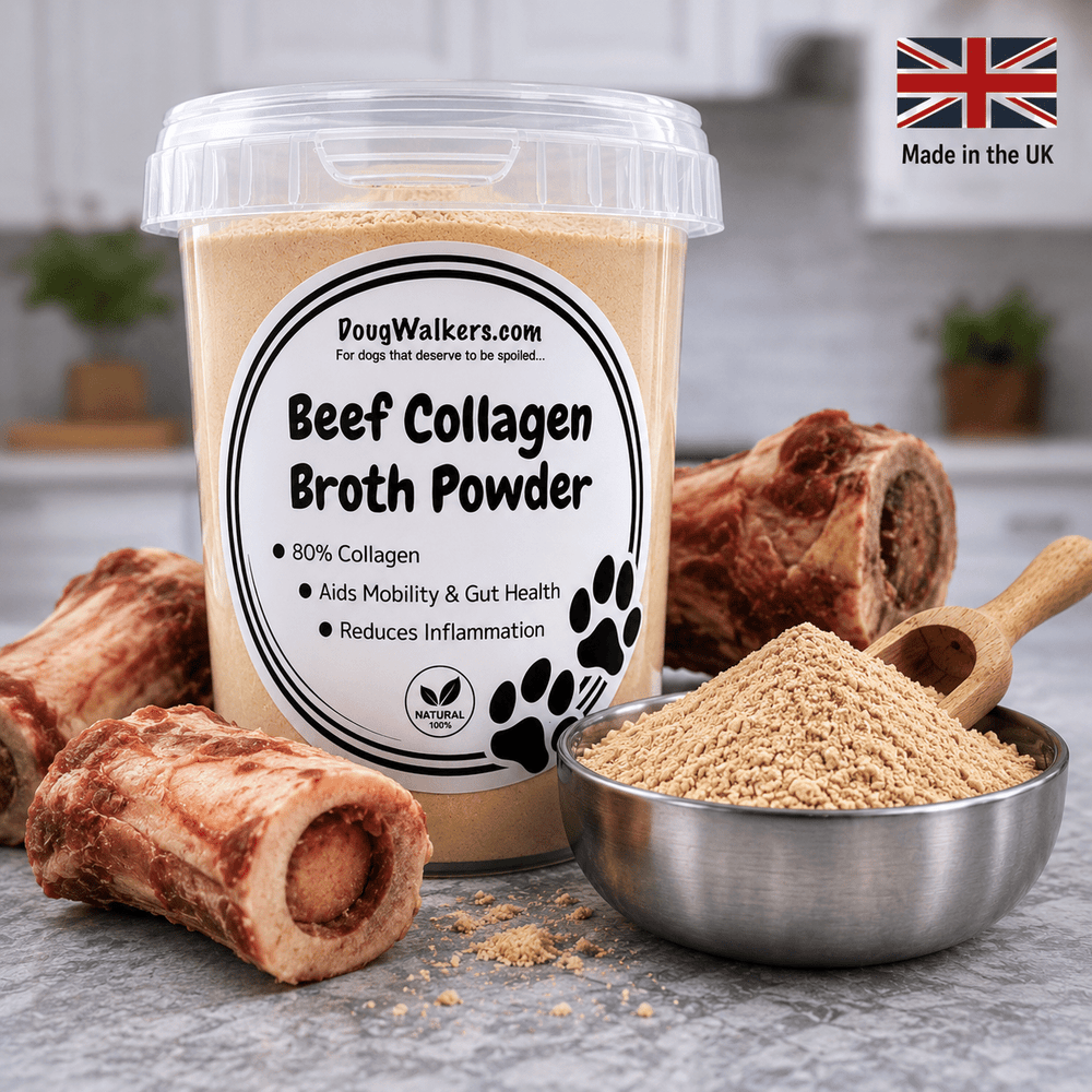 Beef Collagen Broth Powder For Dogs UK | 80% Collagen Support 180g - Doug Walkers
