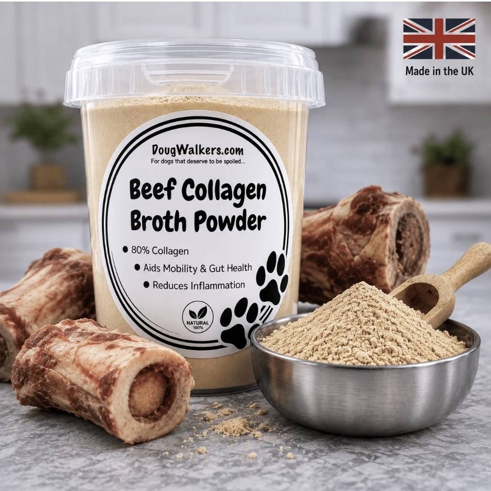 Beef Collagen Broth Powder For Dogs UK | 80% Collagen Support - Doug Walkers