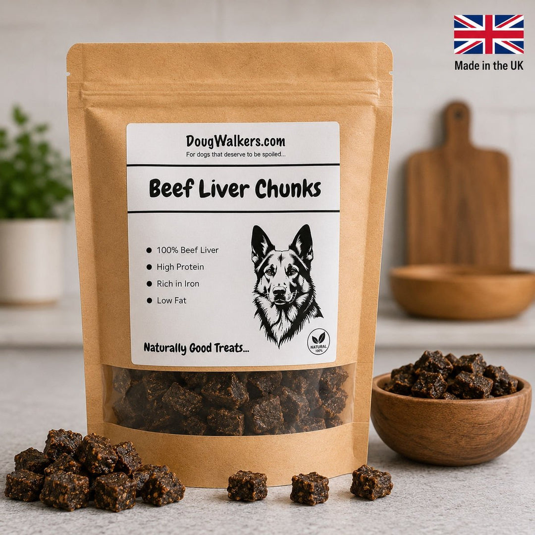 Beef Liver Chunks for Dogs UK – Natural Training Treats - Doug Walkers