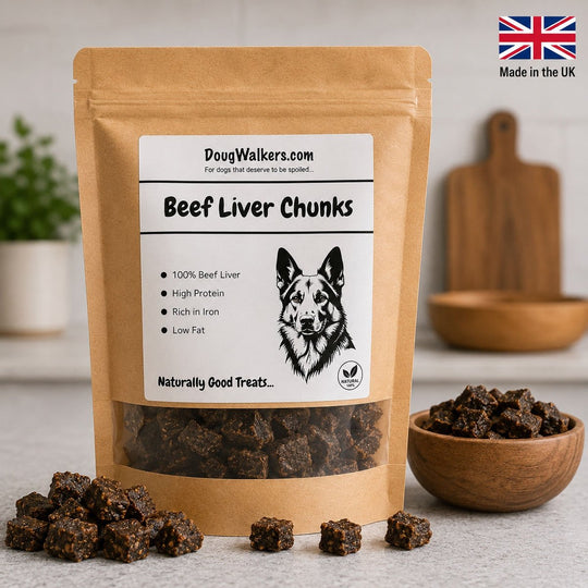 Beef Liver Chunks for Dogs UK – Natural Training Treats - Doug Walkers