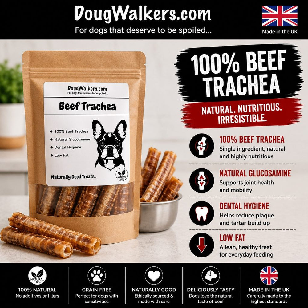 Beef Trachea for Dogs UK – Natural Dental Chew - Doug Walkers
