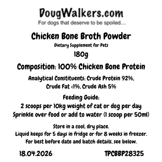 Chicken Bone Broth for Dogs UK – Joint &amp; Gut Support - Doug Walkers