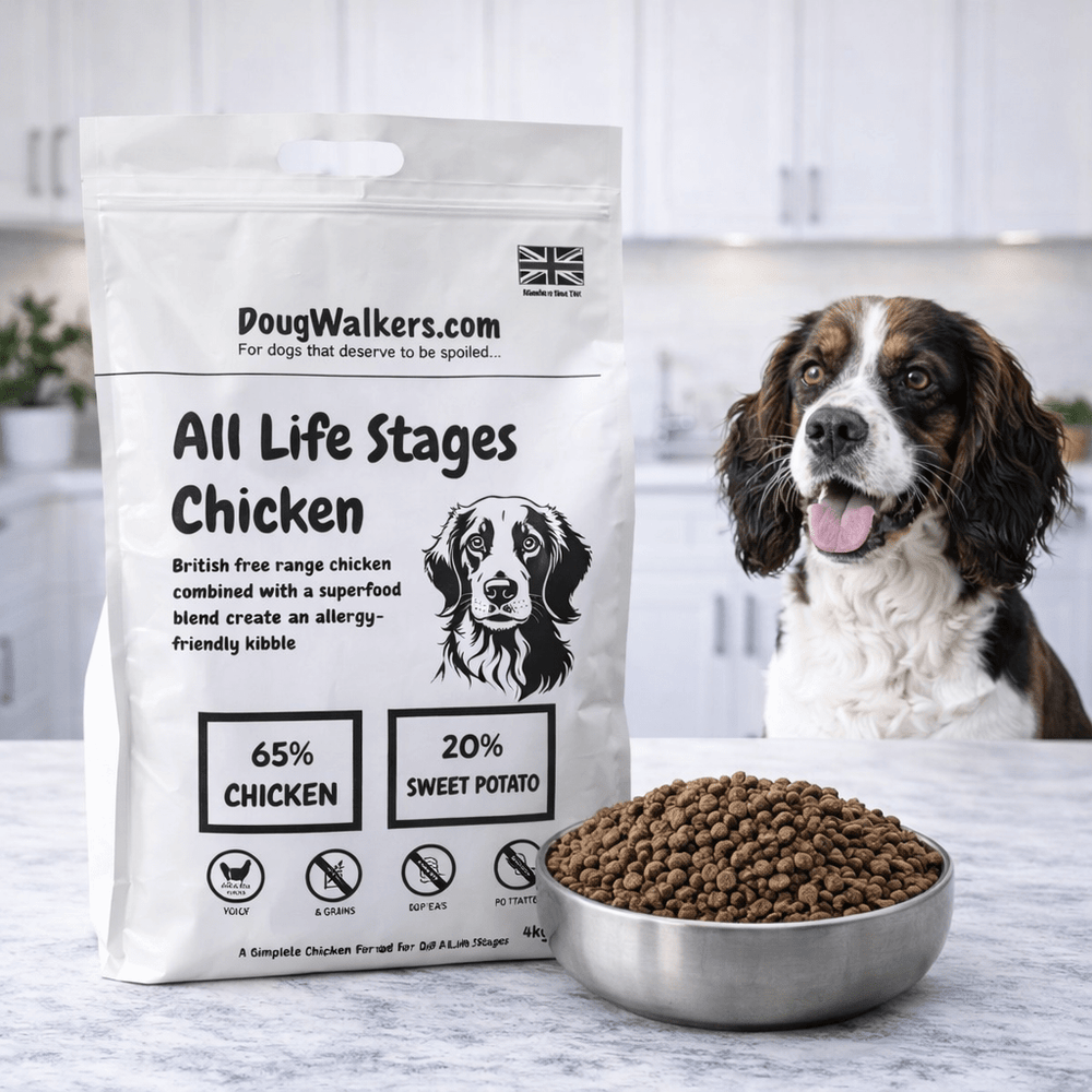 Deluxe Grain Free - Free Range Chicken Dog Food UK - 4kg - Doug Walkers