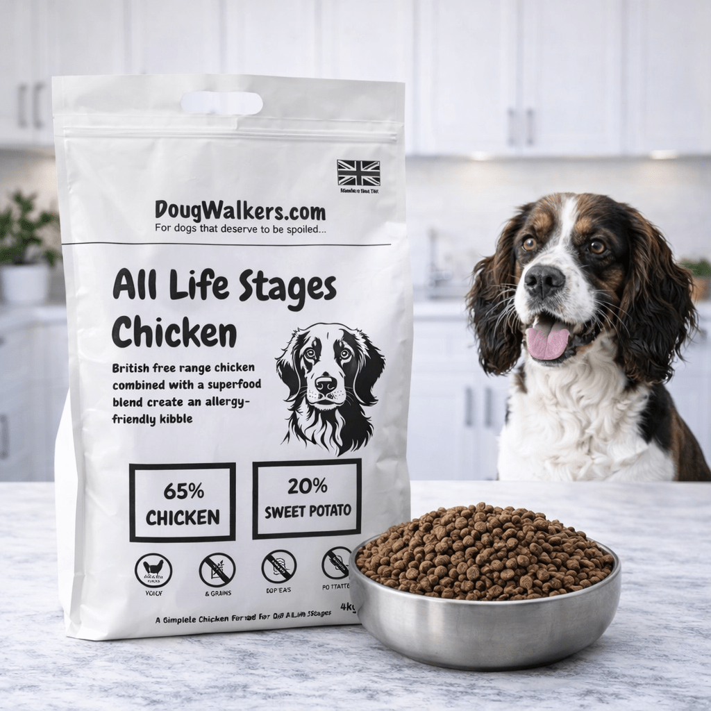 Deluxe Grain Free - Free Range Chicken Dog Food UK - 4kg - Doug Walkers