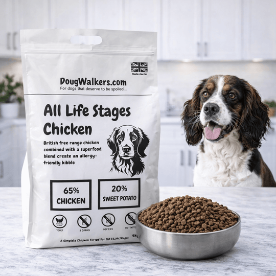 Deluxe Grain Free - Free Range Chicken Dog Food UK - 4kg - Doug Walkers