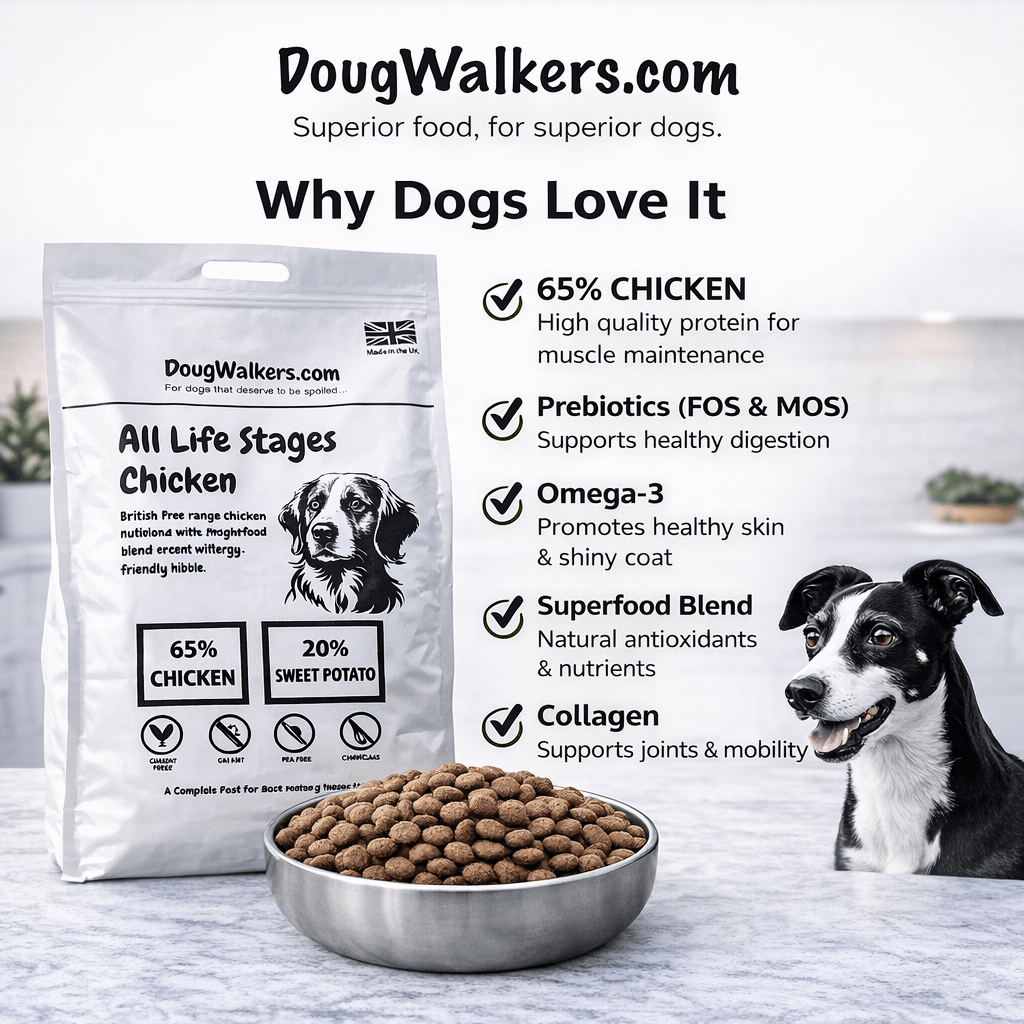 Deluxe Grain Free - Free Range Chicken Dog Food UK - 4kg - Doug Walkers
