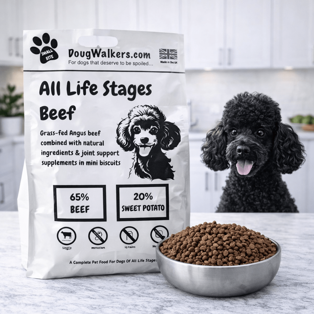 Deluxe Grain - Free Small Bite Beef Dog Food UK - 4kg - Doug Walkers