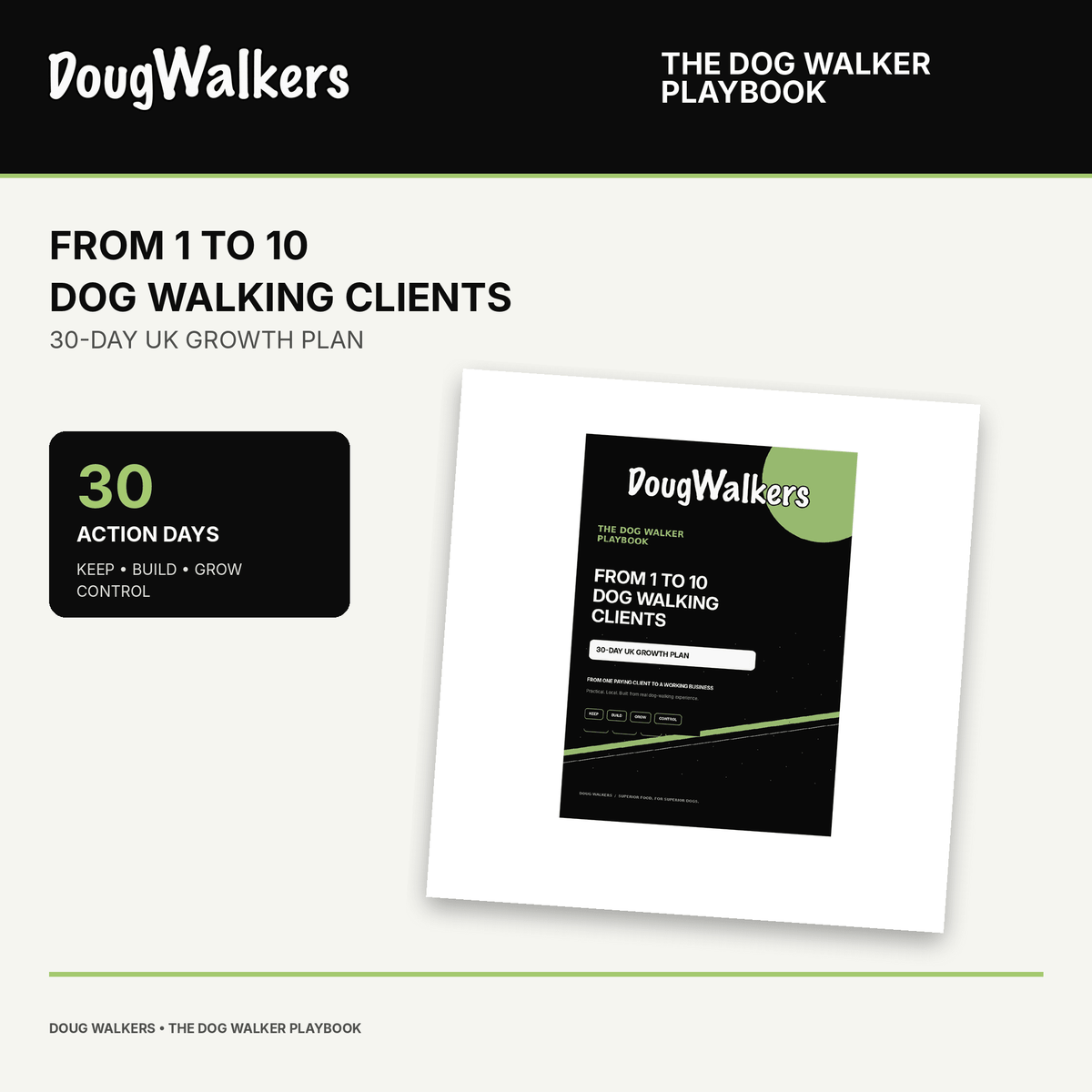 From 1 to 10 Dog Walking Clients – 30-Day UK Growth Plan - Doug Walkers