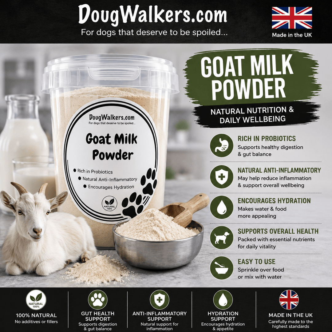 Goat Milk Powder for Dogs UK – Digestive & Probiotic Support - Doug Walkers