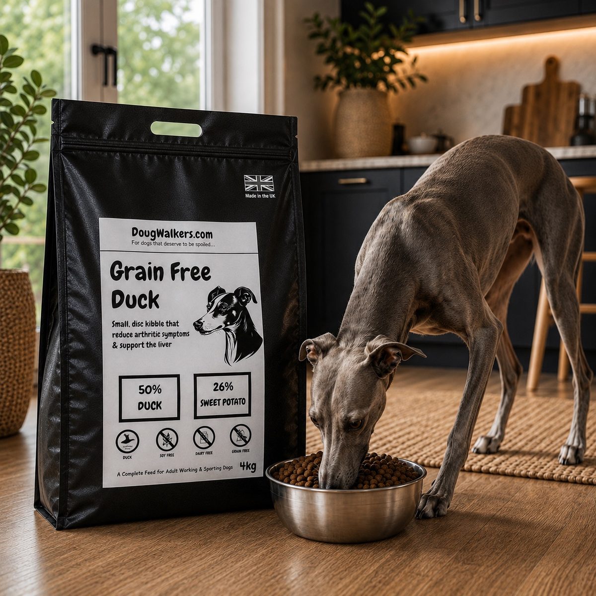 Grain Free Duck Dry Dog Food UK - Doug Walkers