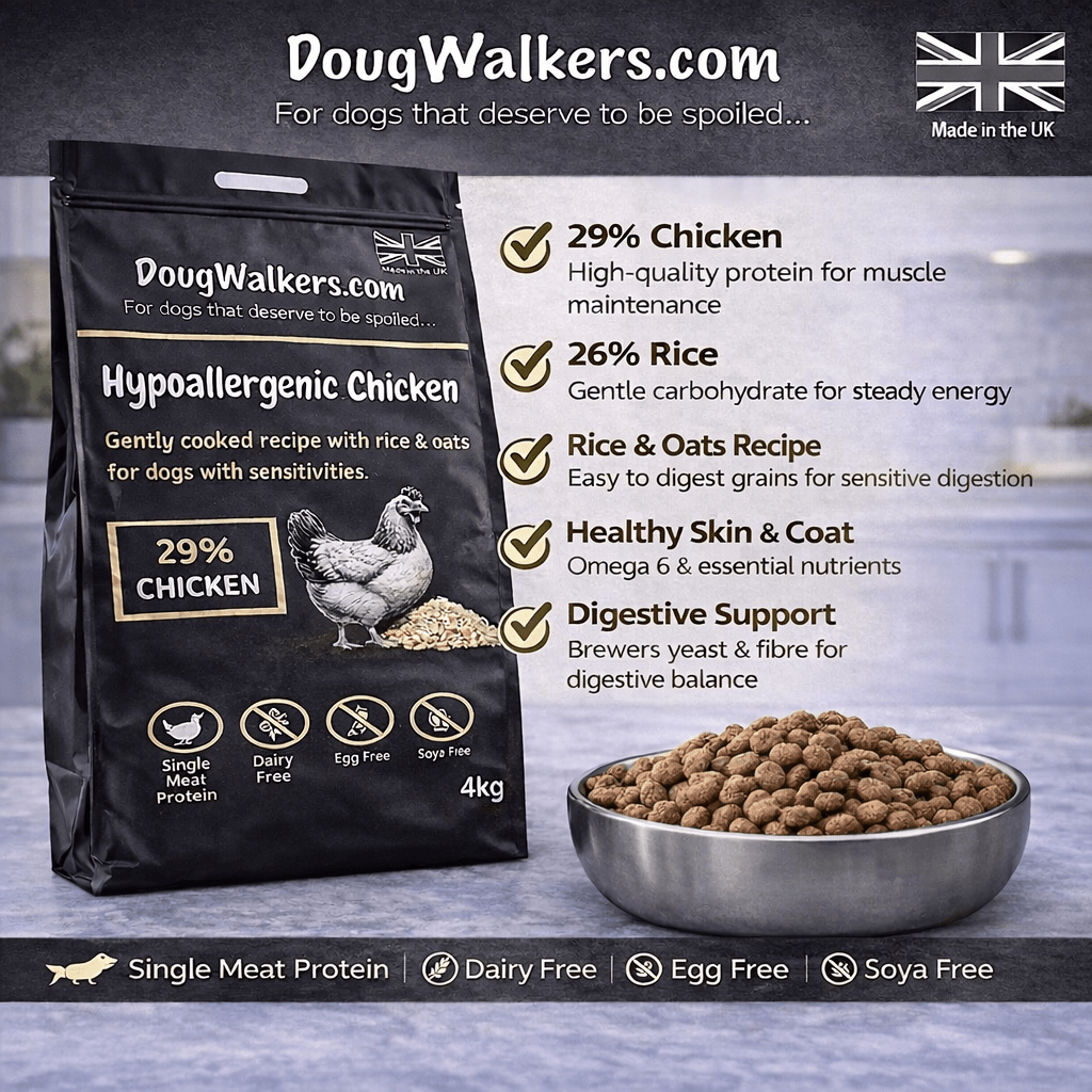 Hypoallergenic Chicken Dog Food UK - 4kg - Doug Walkers
