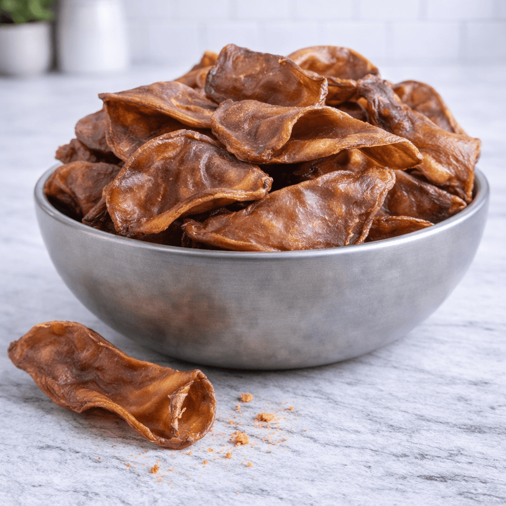 Natural Pig Ears for Dogs UK – 4 Pack - Doug Walkers