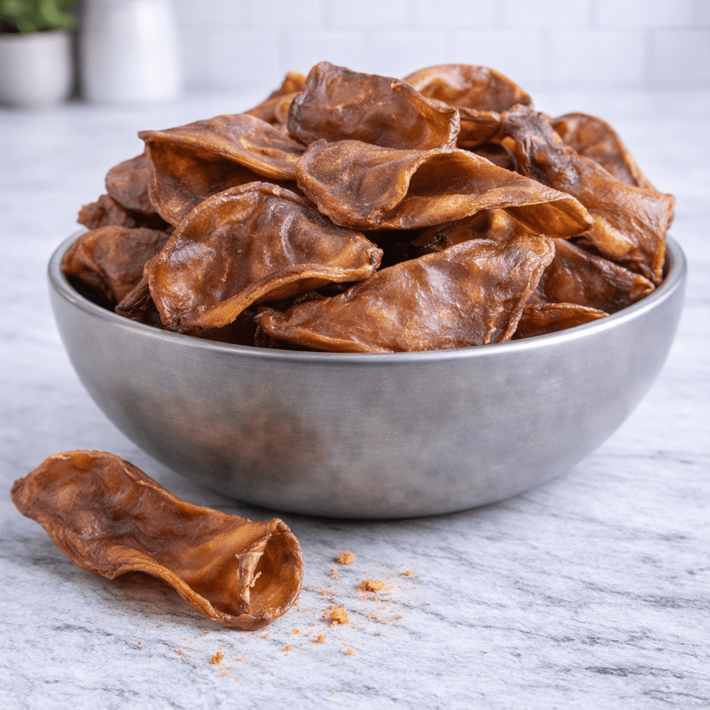 Natural Pig Ears for Dogs UK – 4 Pack - Doug Walkers