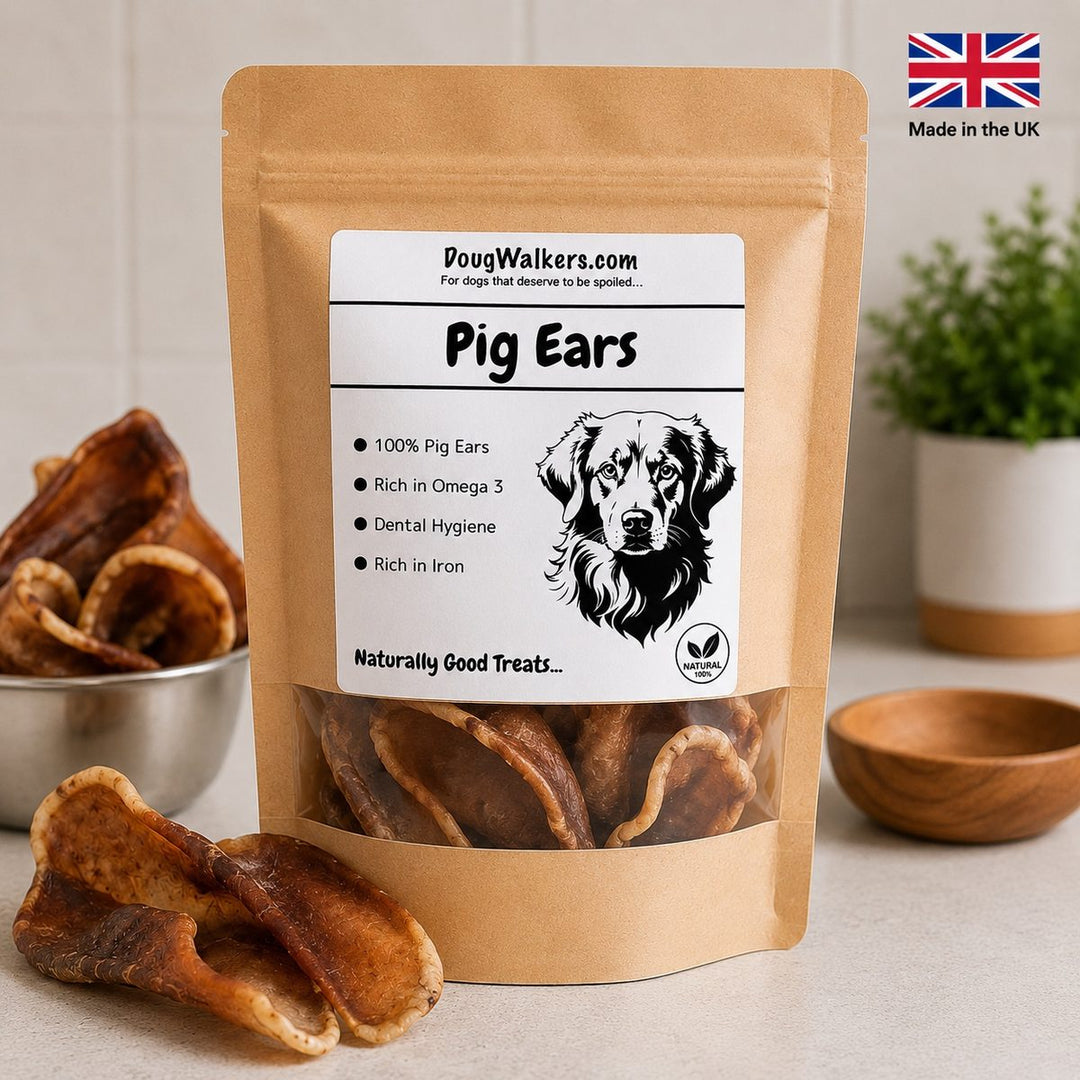 Natural Pig Ears for Dogs UK – Long-Lasting Dental Chew - Doug Walkers