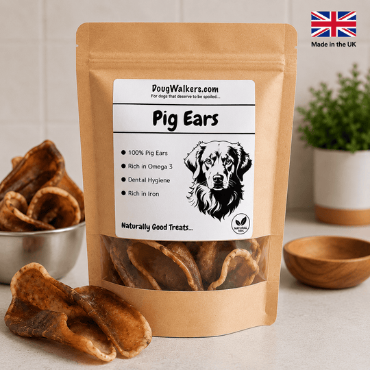 Natural Pig Ears for Dogs UK – Long - Lasting Dental Chew - Doug Walkers