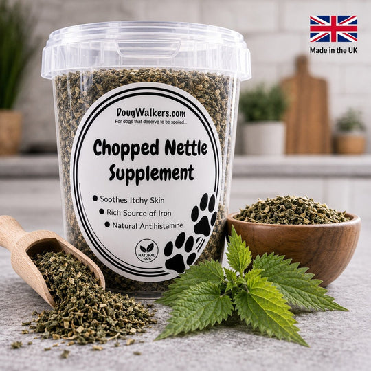 Nettle for Dogs UK – Natural Skin &amp; Seasonal Support Supplement - Doug Walkers