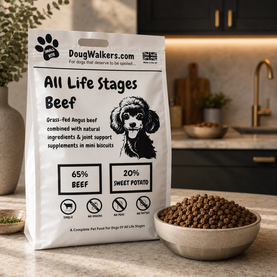 Premium Angus Beef Grain-Free Dry Dog Food - Small Bites | Doug Walkers Signature Recipe - Doug Walkers