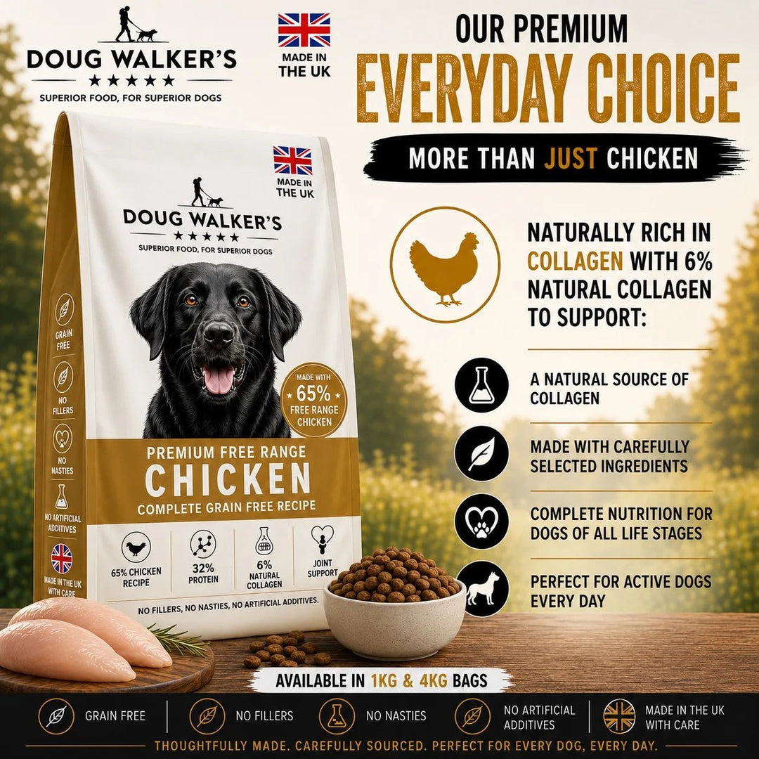 Premium Free Range Chicken Grain-Free Dry Dog Food | Doug Walkers Premium Everyday Choice - Doug Walkers