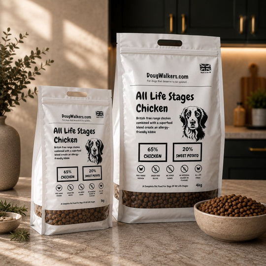 Premium Free Range Chicken Dog Food - Doug Walkers