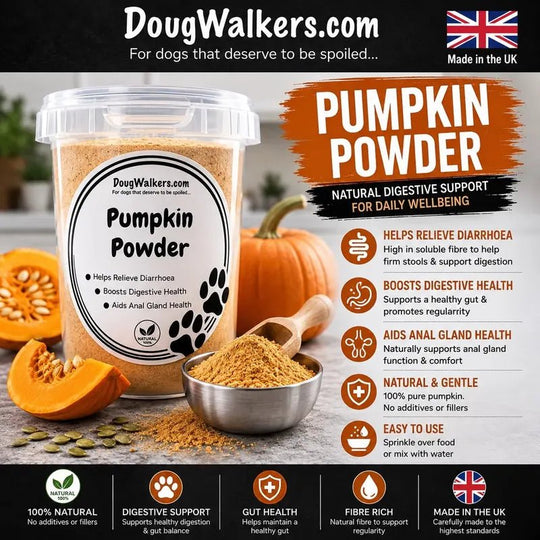 Pumpkin Powder for Dogs UK – Digestive Support Supplement - Doug Walkers