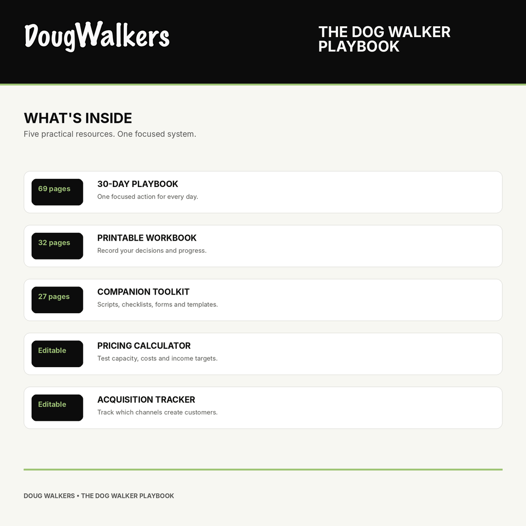Your First Dog Walking Client – 30-Day UK Action Plan - Doug Walkers