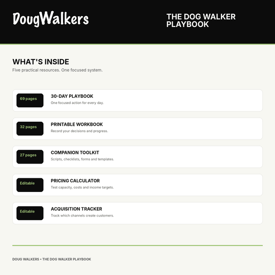 Your First Dog Walking Client – 30-Day UK Action Plan - Doug Walkers
